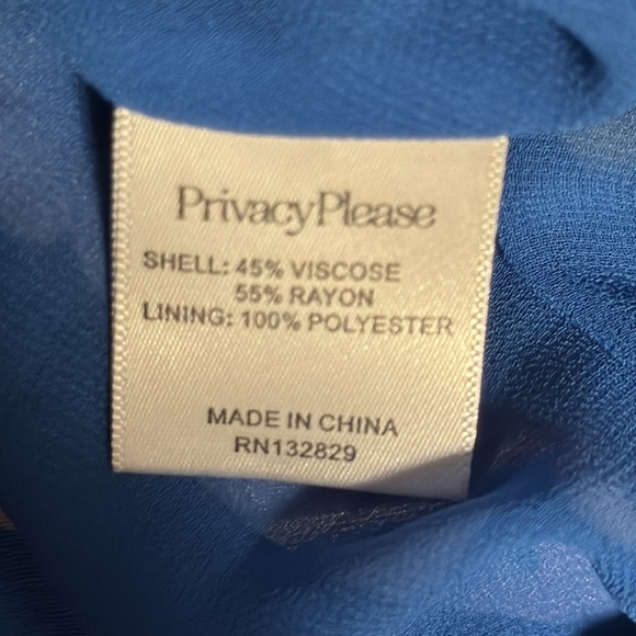 Privacy Please floral print wrap around dress V cleavage flutter sleeves Sz S - Picture 7 of 7